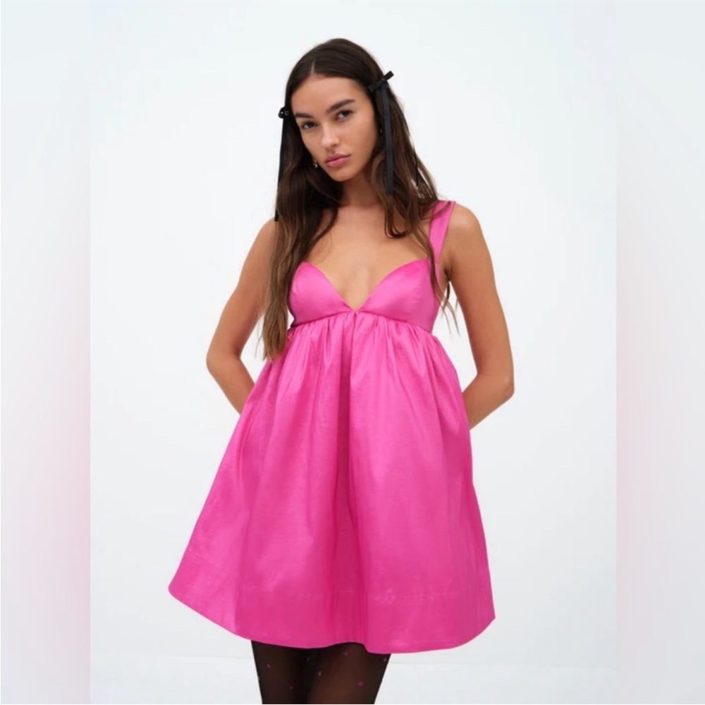 For love and lemons Selena mini dress in hot pink - Picture 6 of 12